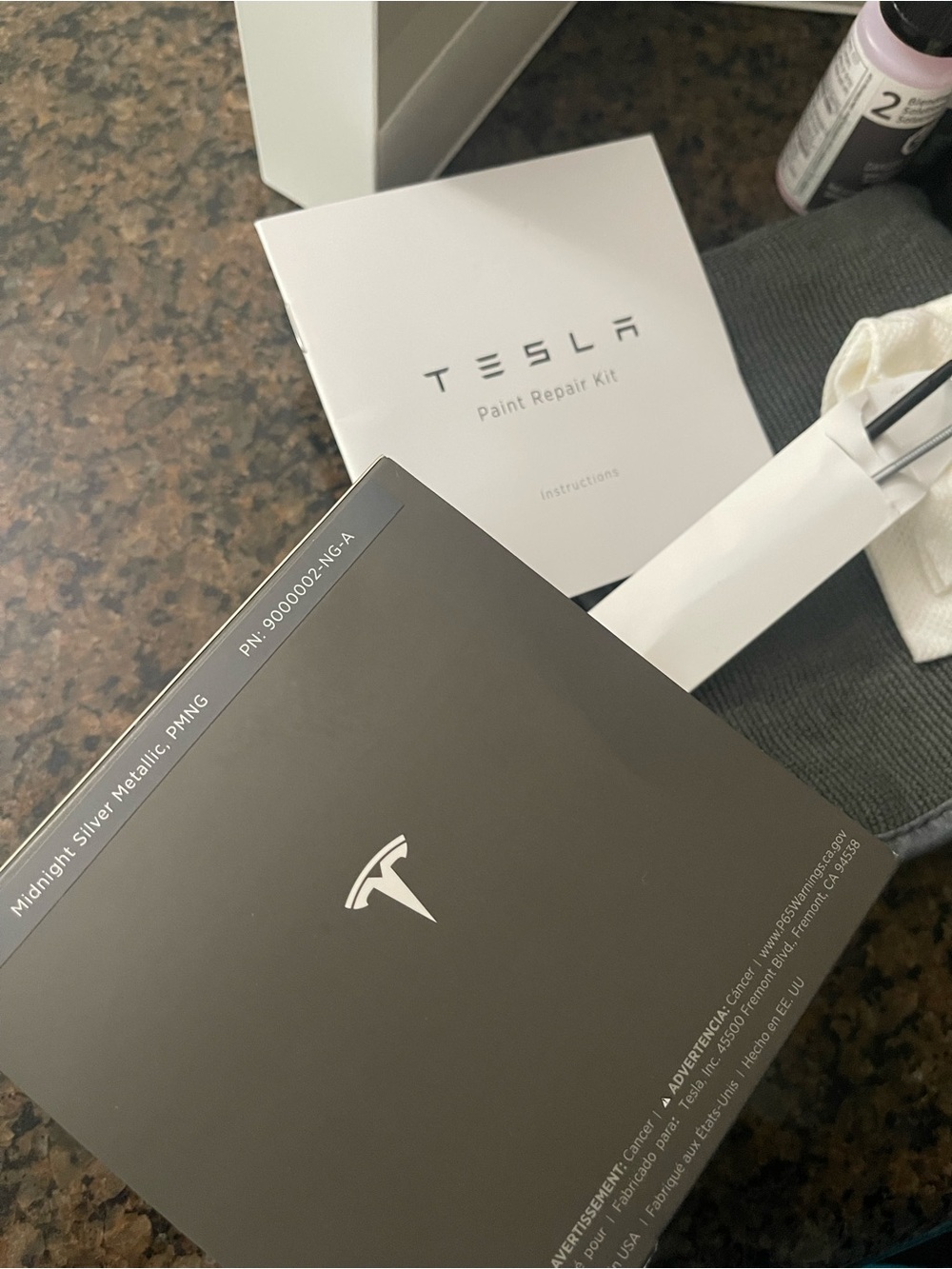 Tesla Midnight Silver Metallic Touch-Up Kit - color PMNG